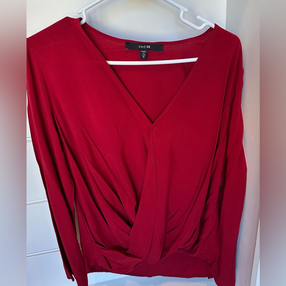 Red dress shirt